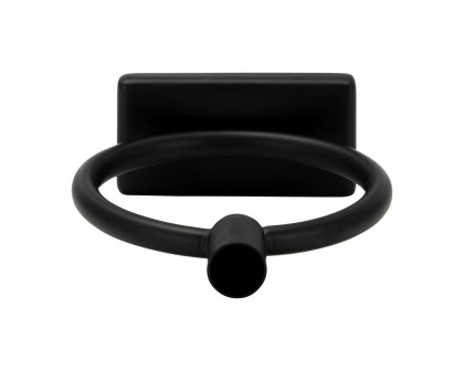 Sagebrook - 7" Metal Circle Taper Candle Holder in Black