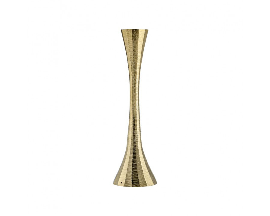 Sagebrook 9" Metal Taper Candle Holder - Brass