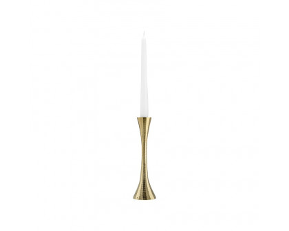 Sagebrook 9" Metal Taper Candle Holder - Brass