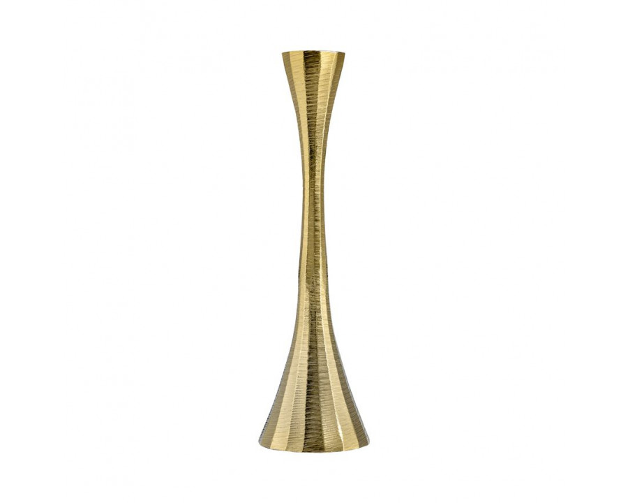 Sagebrook 10" Metal Taper Candle Holder - Brass