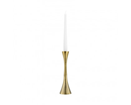 Sagebrook 10" Metal Taper Candle Holder - Brass