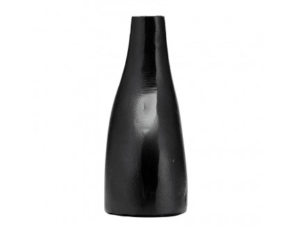 Sagebrook 8" Metal Abstract Vase - Black