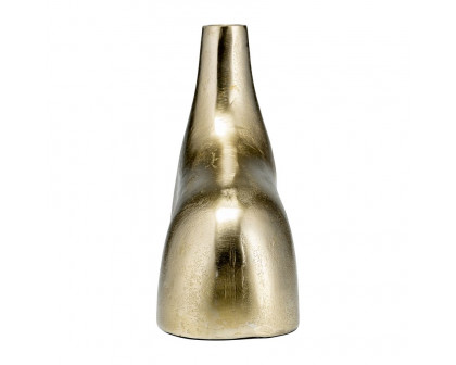 Sagebrook 8" Metal Abstract Vase - Gold