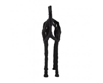 Sagebrook 14" Metal Horse Illusion Sculpture - Black