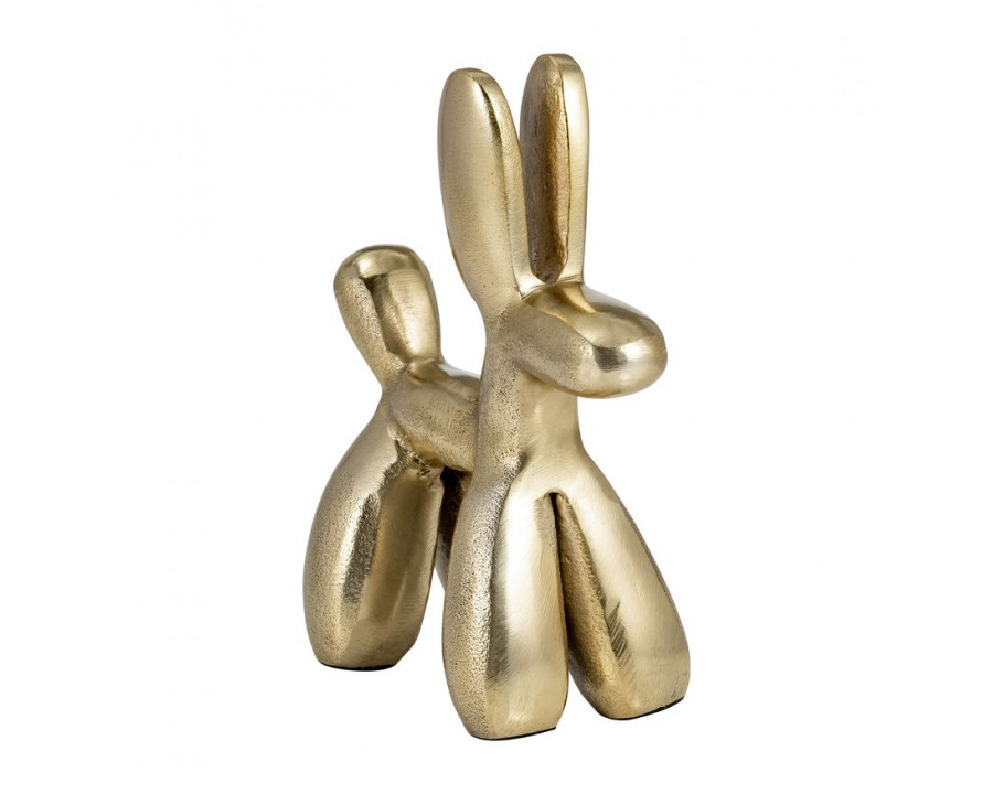 Sagebrook - 8" Metal Ballon Dog Decor in Gold