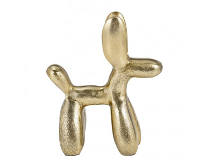 Sagebrook - 8" Metal Ballon Dog Decor in Gold