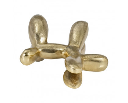 Sagebrook - 8" Metal Ballon Dog Decor in Gold