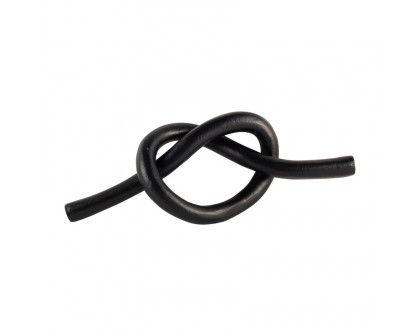 Sagebrook 12" Metal Single Knot Decor - Black