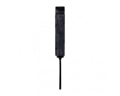 Sagebrook 13" Metal/Marble Bitten Popsicle Decor - Black