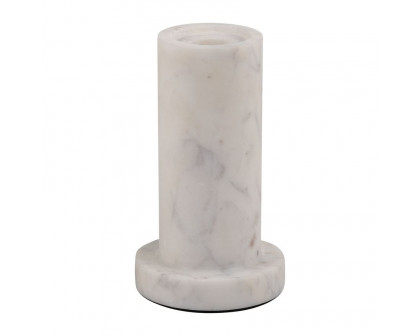 Sagebrook 5" Marble Taper Candle Holder With Flat Base