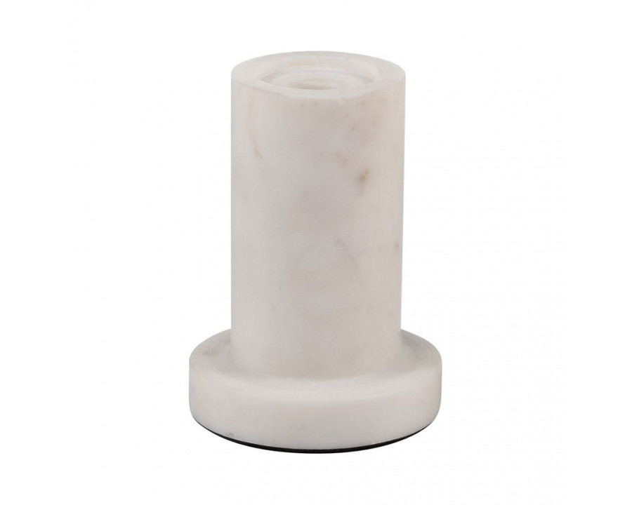 Sagebrook 5" Marble Taper Candle Holder With Flat Base