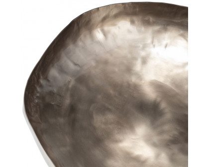 Sagebrook 11"/14"/17" Metal Organic Shaped Bowls (Set Of 3) - Bronze