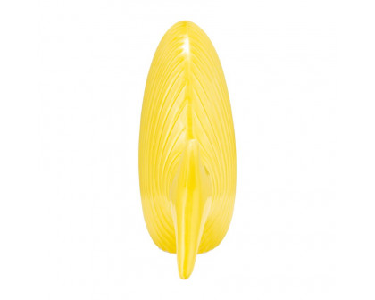 Sagebrook 16" Ceramic V Striped Fish - Yellow