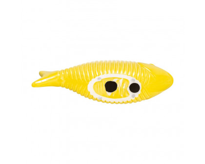 Sagebrook 16" Ceramic V Striped Fish - Yellow