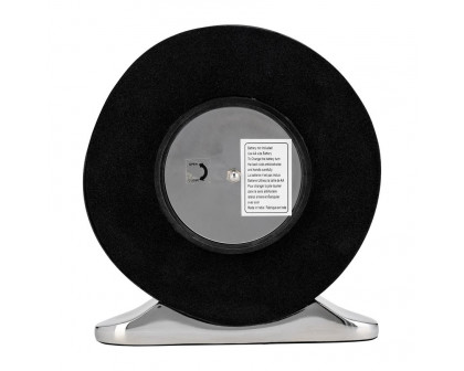 Sagebrook - 7" Metal Candid Table Clock in White/Black