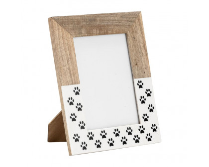 Sagebrook 5"x7" Wood Dog-paws Photo Frame