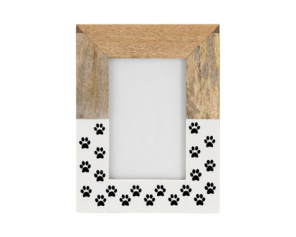 Sagebrook 5"x7" Wood Dog-paws Photo Frame