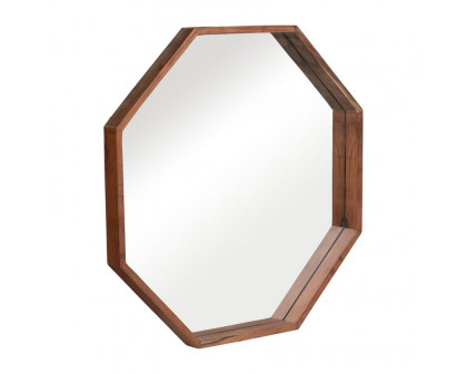 Sagebrook™ Wood Octagon Shaped Mirror - Cherry