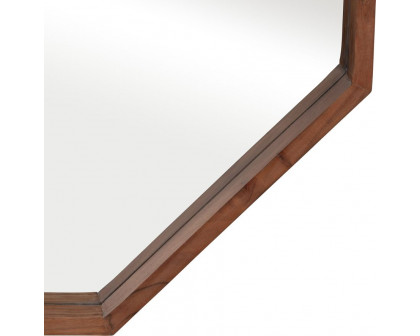 Sagebrook™ Wood Octagon Shaped Mirror - Cherry