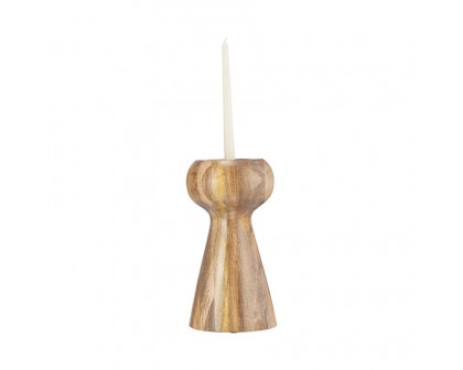 Sagebrook 18" Wood Candle Holder