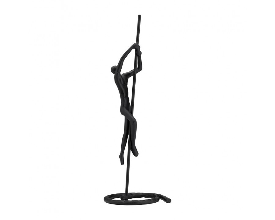 Sagebrook - 24" Metal Climbing Man Sculpture in Black