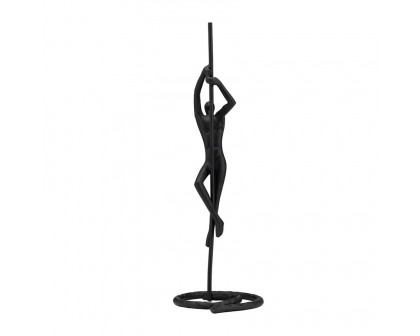 Sagebrook - 24" Metal Climbing Man Sculpture in Black