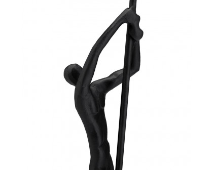 Sagebrook - 24" Metal Climbing Man Sculpture in Black