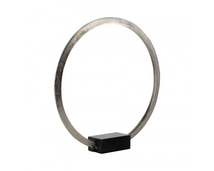 Sagebrook Metal,19",standing Ring With base ,nickel/Black