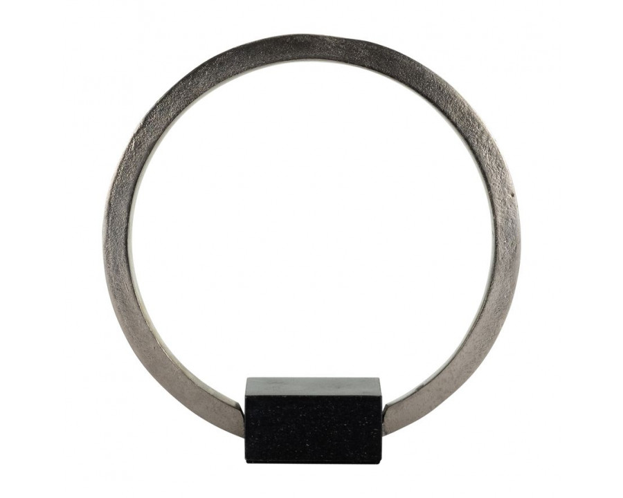 Sagebrook Metal,12",standing Ring With base ,nickel/Black