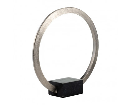 Sagebrook Metal,12",standing Ring With base ,nickel/Black