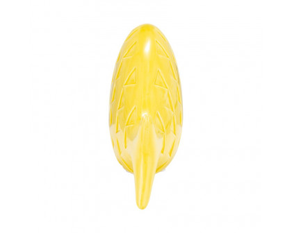 Sagebrook 13" Ceramic Zigzag Scaled Fish - Yellow