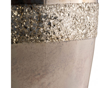 Sagebrook 17" Glass Metallic Vase - Champagne