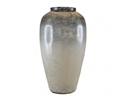 Sagebrook - 16" Glass Tri-colored Glittered Vase