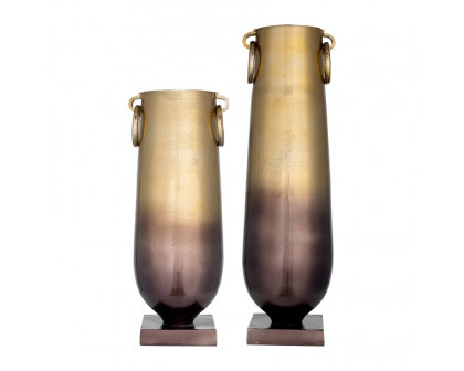 Sagebrook 23" Metallic Vase - Bronze