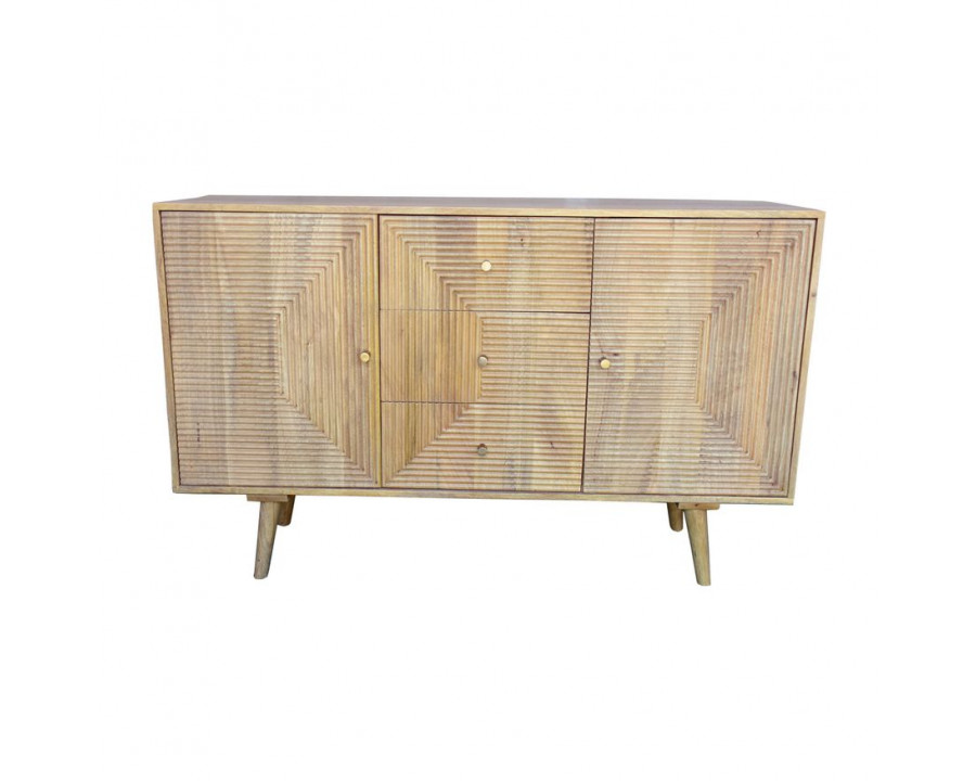 Sagebrook Wood Ridged Sideboard