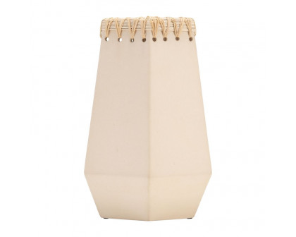 Sagebrook™ 11" Ceramic Vase With Weaving - Natural