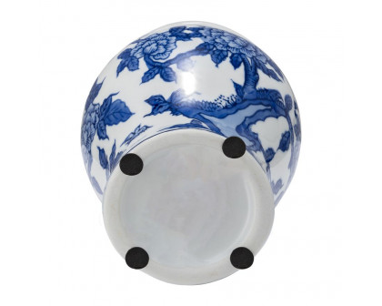 Sagebrook 8" Ceramic Temple Jar - Blue/White