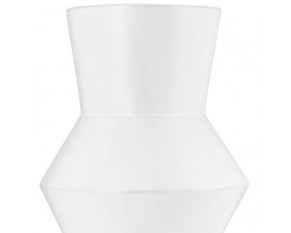 Sagebrook 12" Ceramic Totem Vase - White