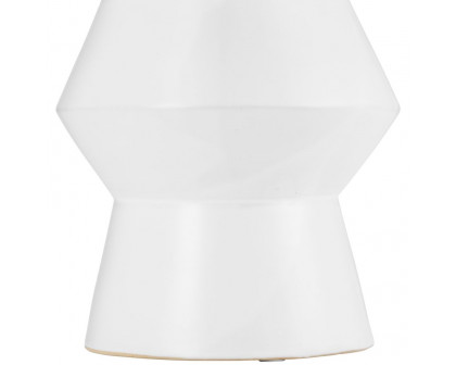 Sagebrook 12" Ceramic Totem Vase - White