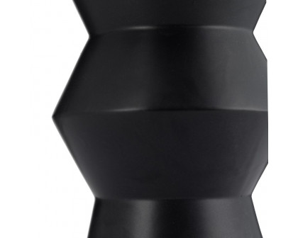 Sagebrook 17" Ceramic Totem Vase - Black