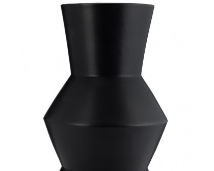 Sagebrook 17" Ceramic Totem Vase - Black