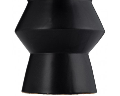 Sagebrook 12" Ceramic Totem Vase - Black