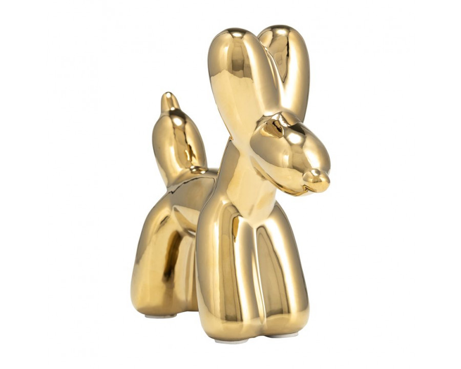 Sagebrook 7" Balloon Dog Animal - Gold