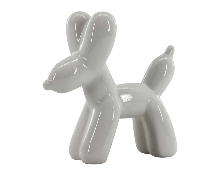 Sagebrook 7" Balloon Dog Animal - White