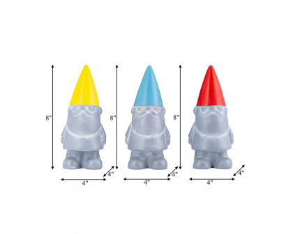 Sagebrook 8" Resin Gnomes (Set Of 3) - Multi