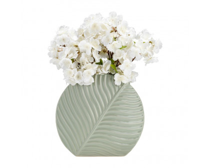 Sagebrook 7" Ceramic Round Botanical Vase