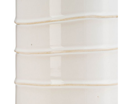 Sagebrook 20" Ceramic Tribal Vase - Ivory