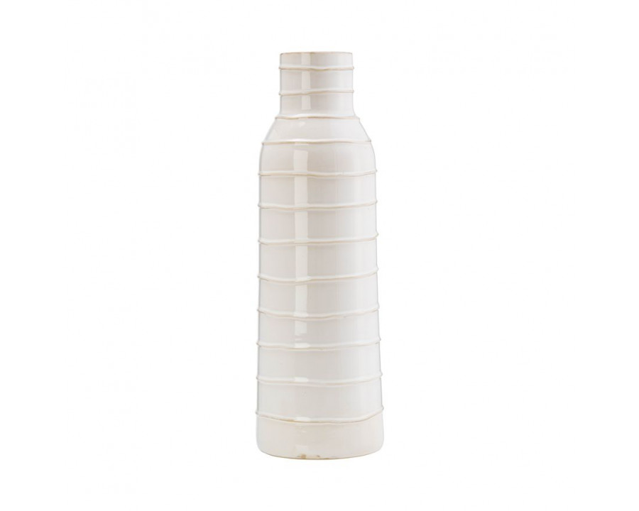 Sagebrook 17" Ceramic Tribal Vase - Ivory