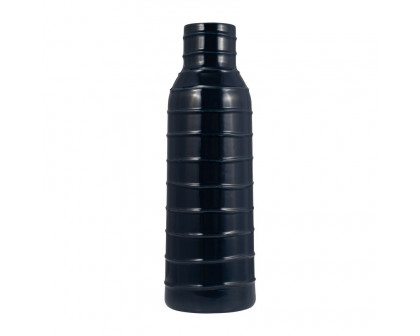 Sagebrook 20" Ceramic Tribal Vase - Navy Blue