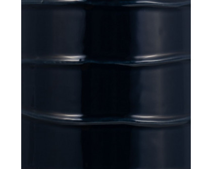 Sagebrook 20" Ceramic Tribal Vase - Navy Blue